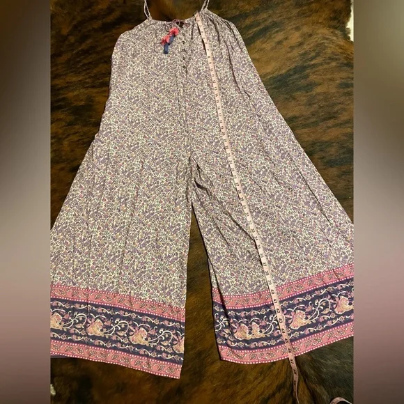 Spell Little Bird Jumpsuit in Lavender Floral Wide-Leg - Picture 6 of 7